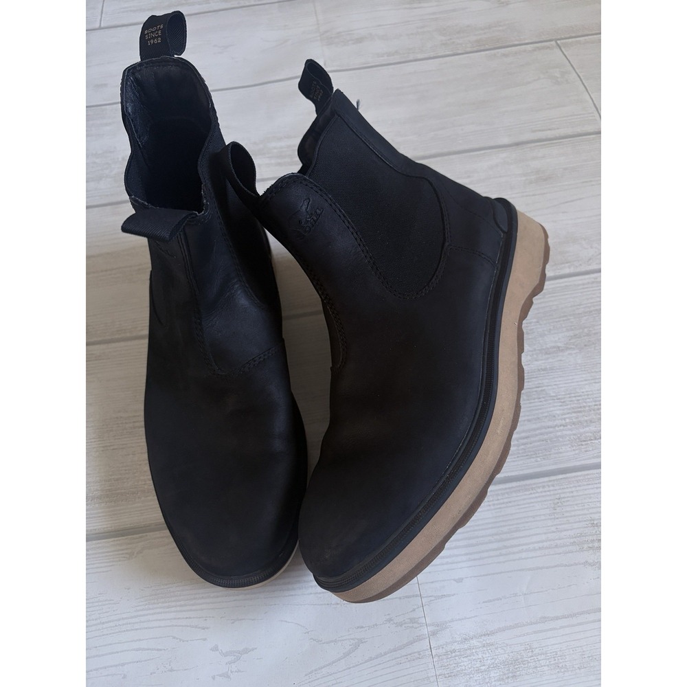 Sorel Women's Hi-Line Chelsea Boots Black/Elk Sz 10